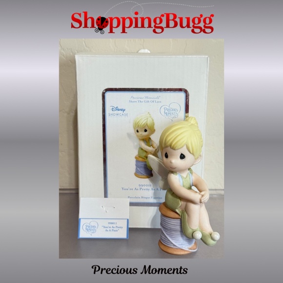 Precious Moments You're As Pretty As A Pixie Porcelain Figurine 990011 (SB1419) - Picture 1 of 14